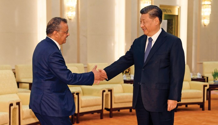 The World Health Organization bows to China