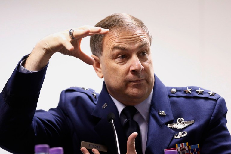 Lt. Gen. Chris Bogdan told lawmakers that he and Trump met for the first time in December along with a number of other senior Defense Department personnel. (AP Photo/Sang Tan)