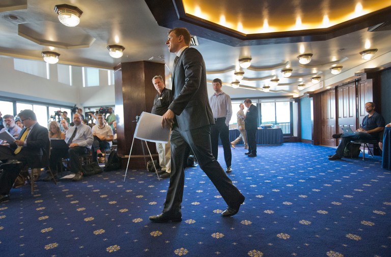 James O'Keefe, President of Project Veritas Action, hinted CNN is his next target. (AP Photo/Pablo Martinez Monsivais)