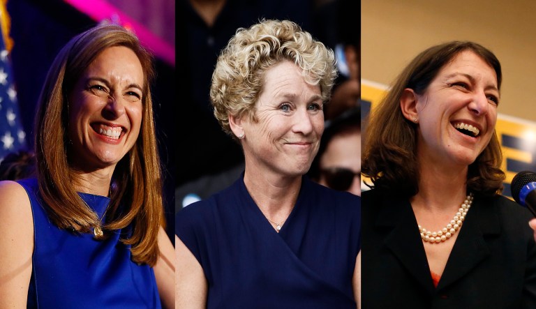 At least six female veterans won their races on Tuesday, including Democratic House newcomers Mikie Sherrill of New Jersey, Chrissy Houlahan of Pennsylvania, and Elaine Luria of Virginia. 