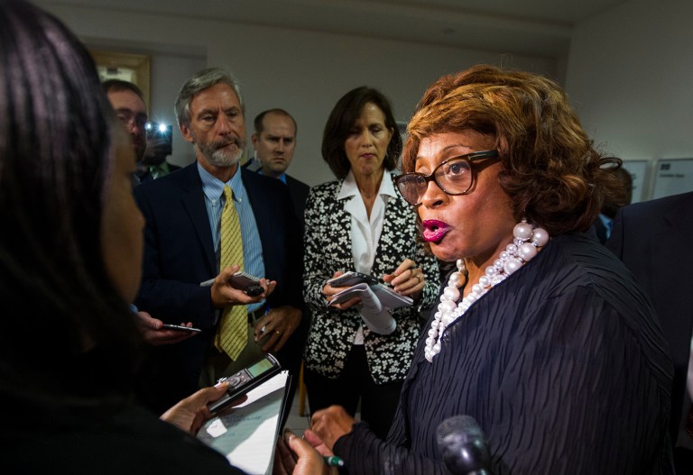 Rep. Corrine Brown, D-Fla., has been indicted after a federal investigation into a fraudulent charity with ties to the congresswoman. (AP Photo/Mark Wallheiser, File)
