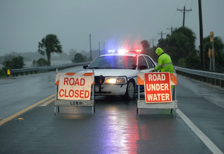 Hurricane Hermine will descend on the Florida panhandle and Gulf Coast of the peninsula very early Friday morning, bringing with it projected 80-mile-per-hour winds and 20 inches of rain. (AP Photo/John Raoux)