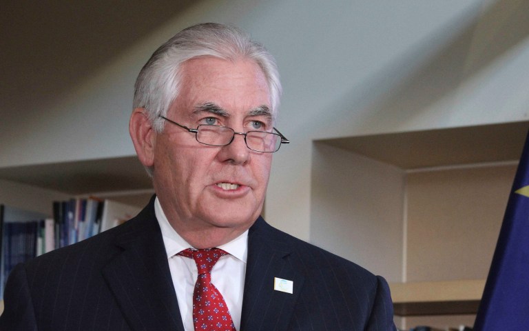 Secretary of State Rex Tillerson reportedly declined a request by the State Department's Office of Religion and Global Affairs to host the reception. (AP Photo/Mark Thiessen)