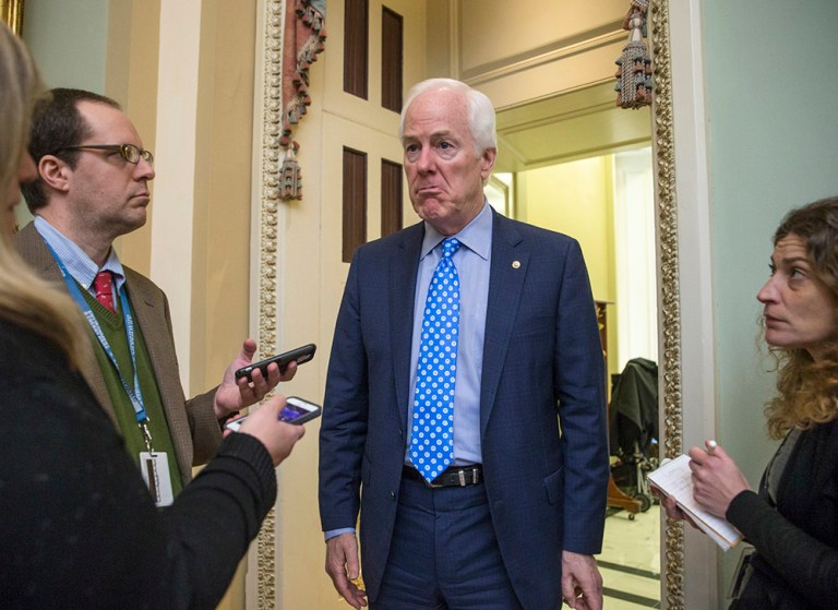 Cornyn's comments are a milder expression of the electoral disaster that Senate Republicans fear would ensue from a Trump nomination. (AP File Photo/J. Scott Applewhite)