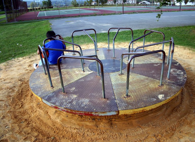 If there's an unaccompanied kid at a playground, it's good and right for a responsible parent to know that. (iStock Photo)