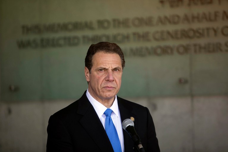Andrew Cuomo visited Jerusalem to promote trade during a meeting with Israeli Prime Minister Benjamin Netanyahu.