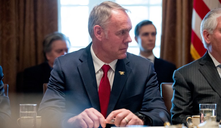 A spokeswoman for Zinke said that the custom -- not adopted by any other Trump Cabinet official -- was 