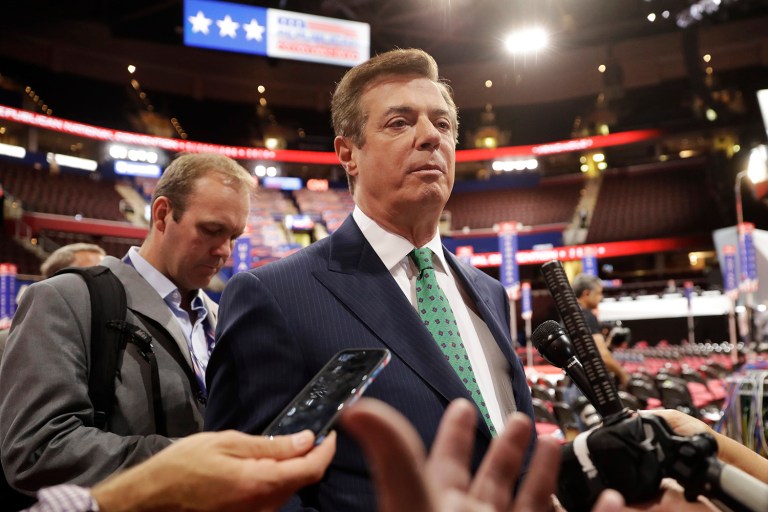 Paul Manafort, former campaign manager for Donald Trump, is under investigation by the U.S. Treasury for offshore payments as a part of an anti-corruption case. (AP Photo/Matt Rourke, File)