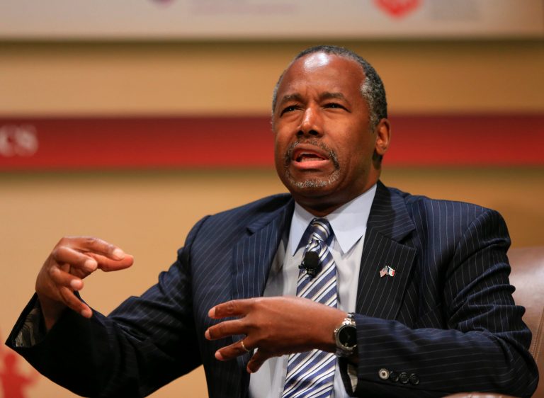 Ben Carson told reporters gathered at the Family Leadership Summit that the most important lessons have to do with how he wants to gain the public's attention. (AP Photo)