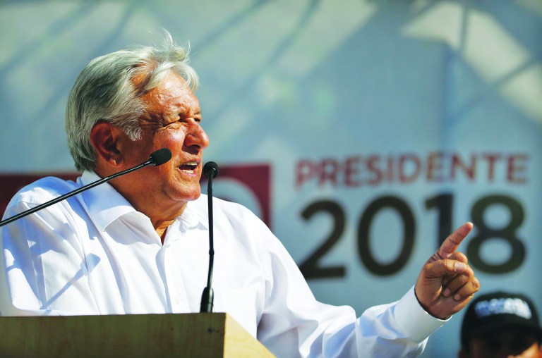 Mexico’s leftist presidential candidate worries NAFTA fans