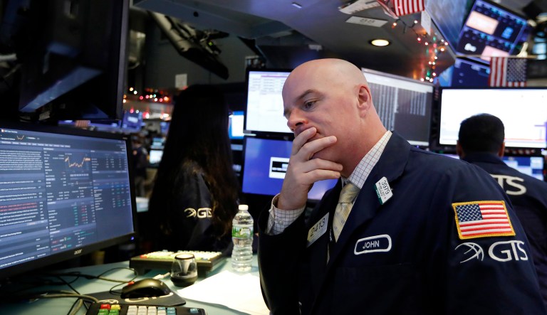 Specialist John O'Hara works on the floor of the New York Stock Exchange, Wednesday, Jan. 2, 2019. Stocks are coming off their worst year in a decade as investors worry about slowing global economic growth and trade tensions between the U.S. and China.