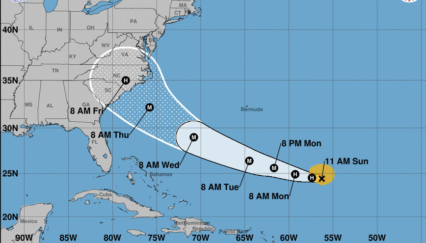 Florence roars back to hurricane strength with East Coast in its sights