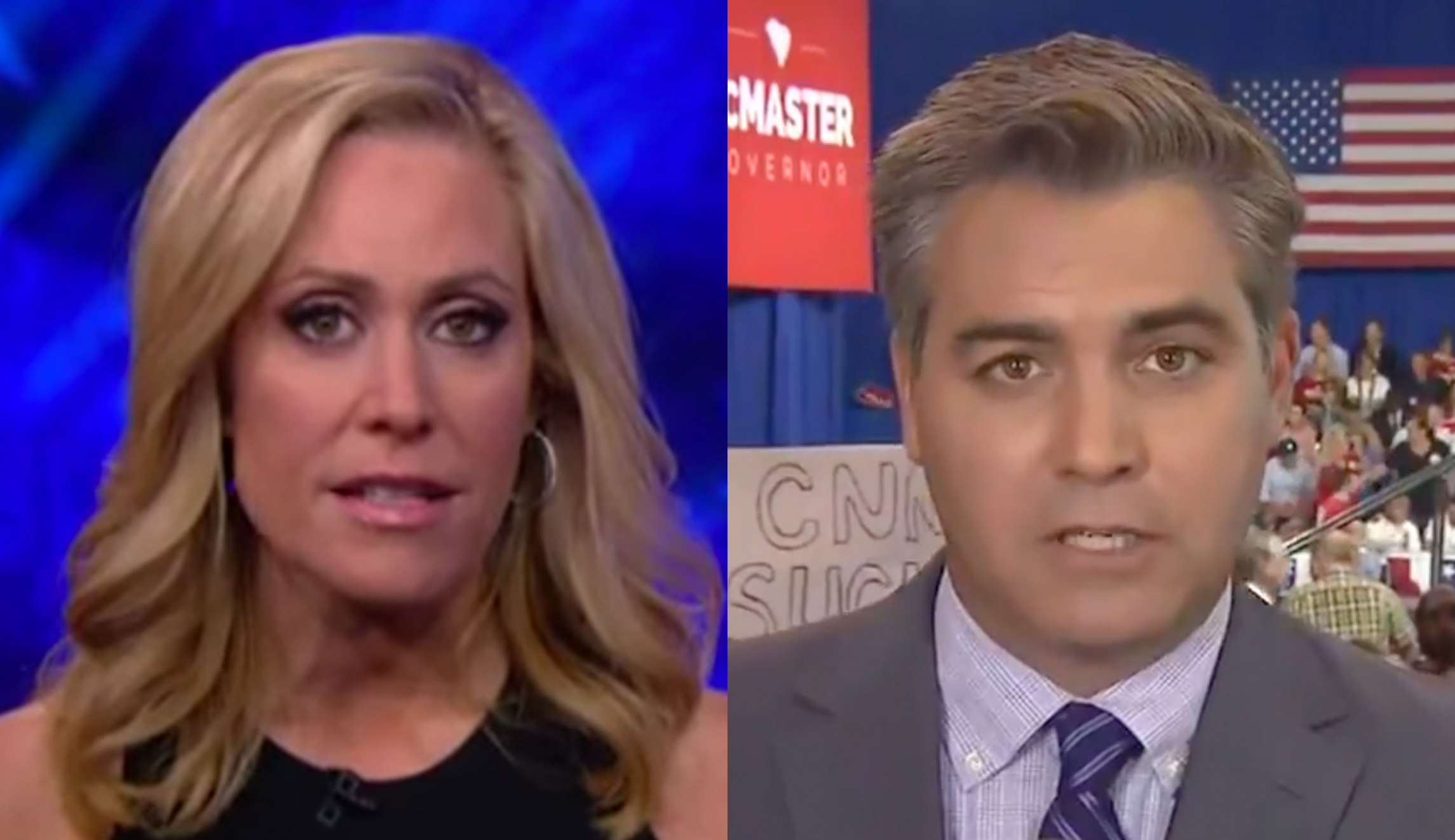 Fox News’ Melissa Francis defends CNN’s Jim Acosta against pro-Trump hecklers