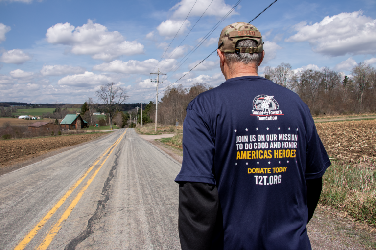 Frank Siller preparing for his 537 memorial walk