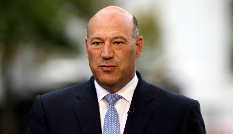 Director of the National Economic Council Gary Cohn pauses while speaking during a television interview at the White House, Friday, Sept. 1, 2017, in Washington.