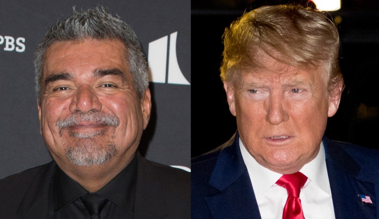 George Lopez and Donald Trump.