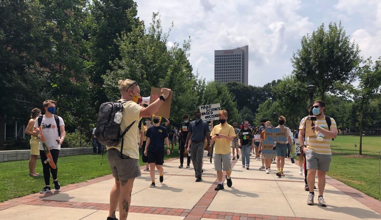 Colleges crack down on parties to stem outbreaks