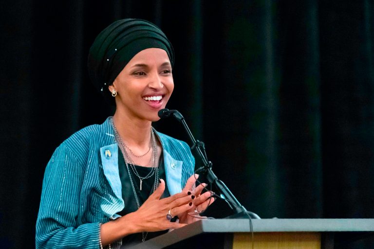 Fact Check:  Ilhan Omar Did Not Suggest ‘All White Men Should Be Put in Chains’