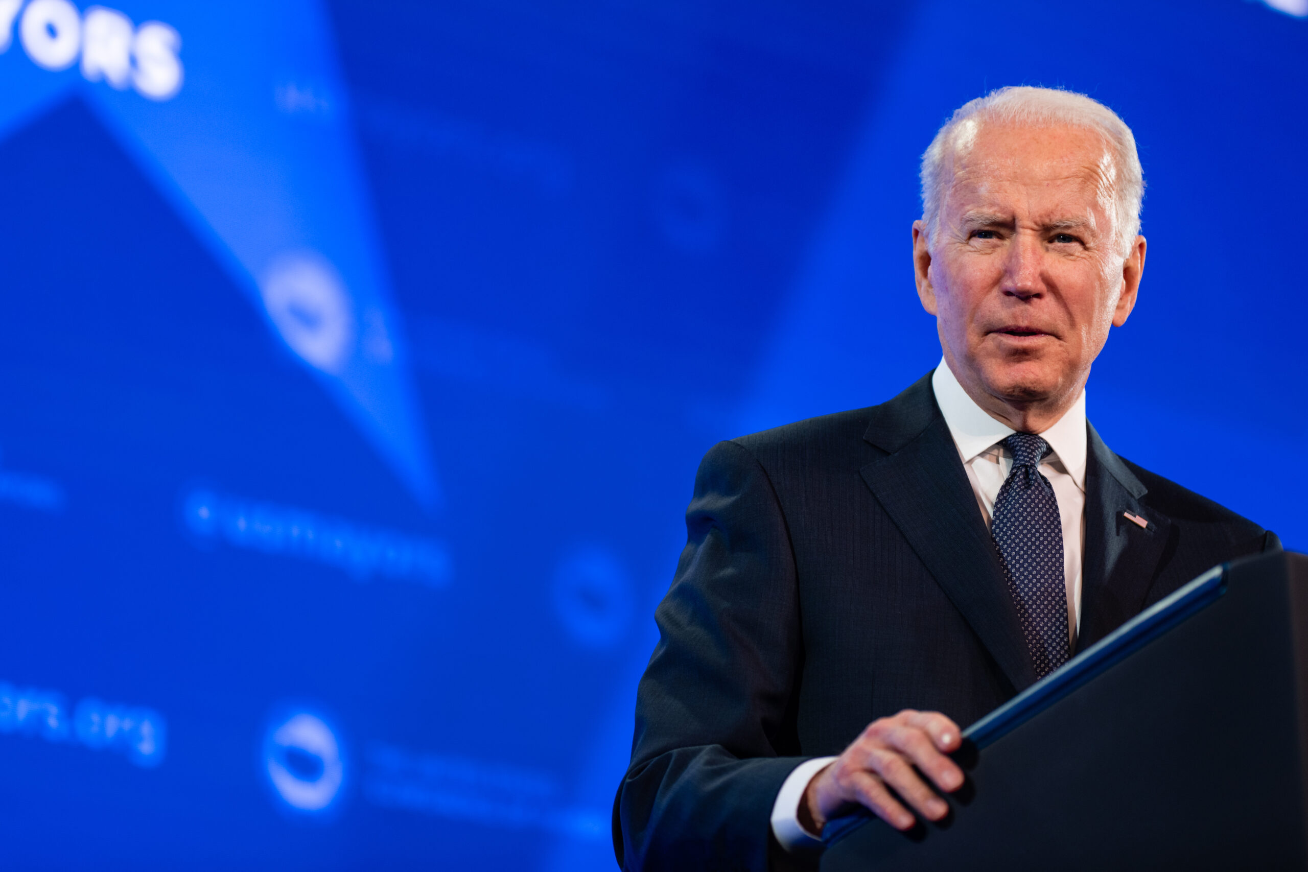 President Biden Speaks At Conference Of Mayors Winter Meeting