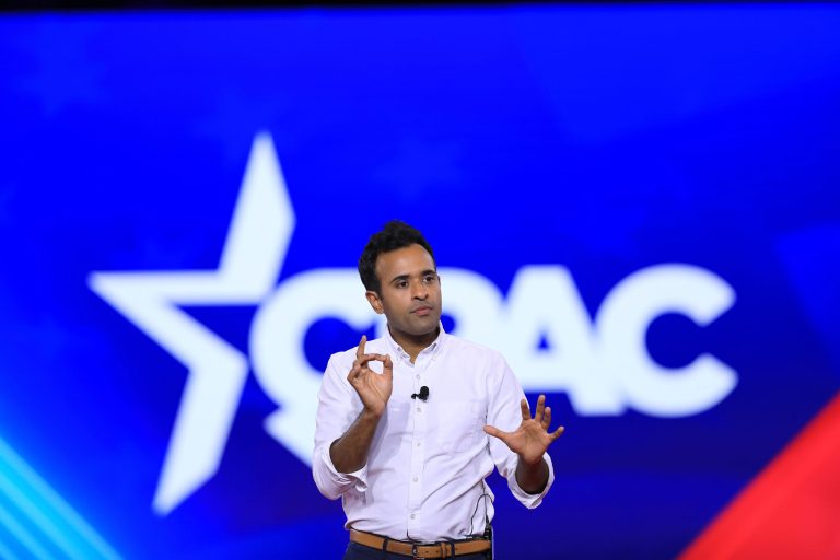 Vivek Ramaswamy speaks during the Conservative Political Action Conference (CPAC) in Dallas, Texas, on Aug. 5, 2022. CPAC, launched in 1974, brings together conservative organizations, elected leaders, and activists.