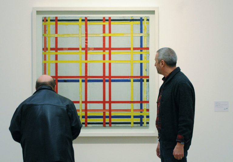 Mondrian painting hangs upside down for 75 years, curator says
