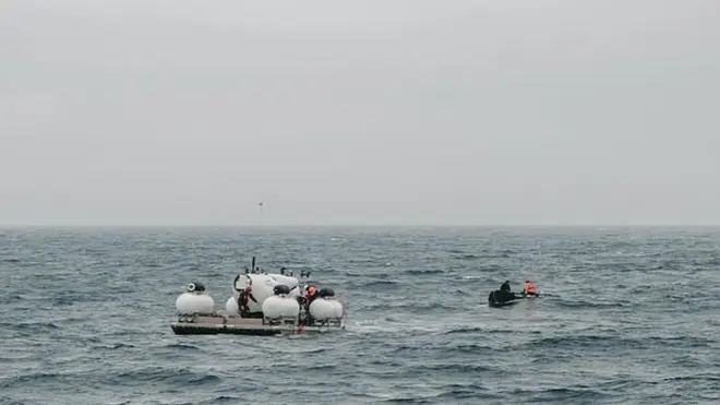 Missing Titanic sub: Last known photo of lost vessel