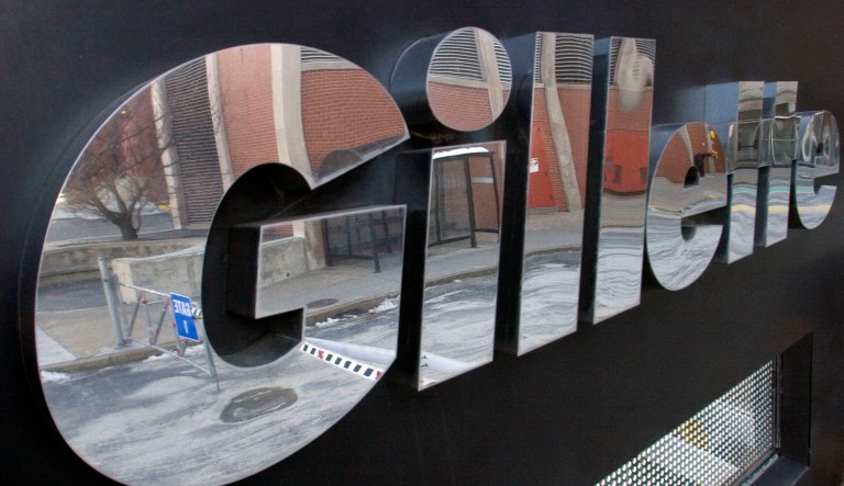 A reflective sign marks the entrance to Gillette's World Shaving Headquarters in Boston, Massachusetts Friday, January 27, 2006. Quarterly profit for Procter & Gamble Co. was higher than expected, driven by strong integration progress with Gillette.