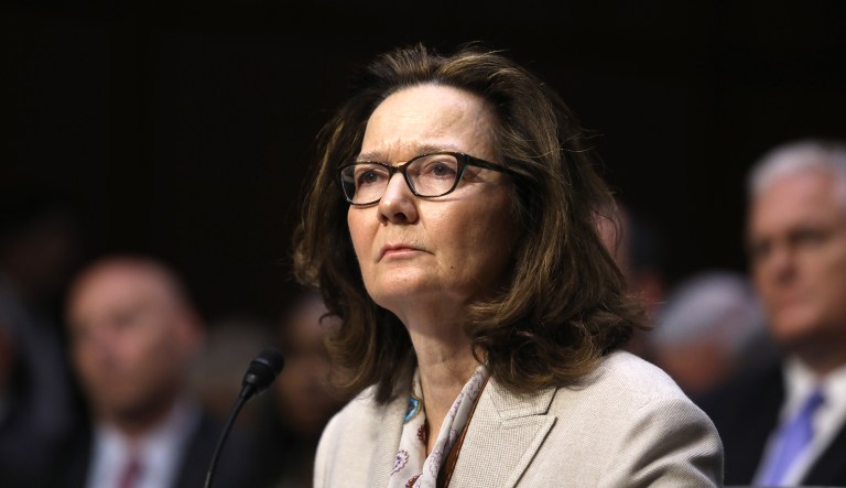 CIA nominee Gina Haspel testifies during a confirmation hearing of the Senate Intelligence Committee on Capitol Hill.