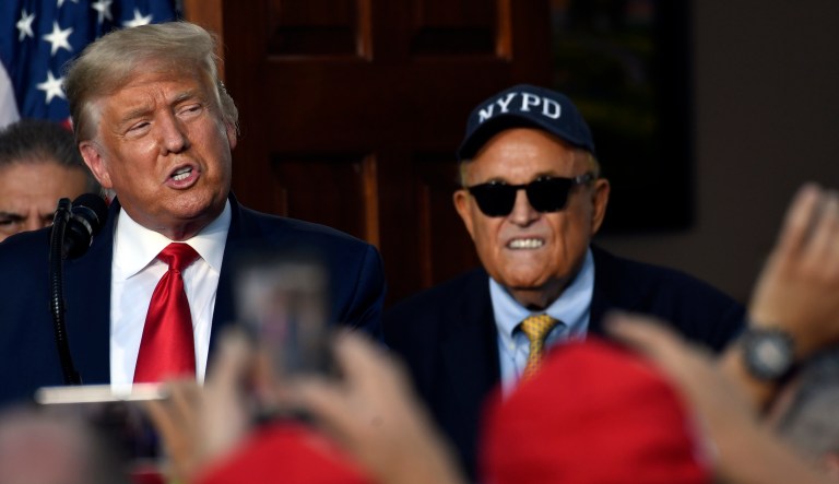 Trump hosts $100,000-a-plate fundraiser to help Giuliani with legal bills
