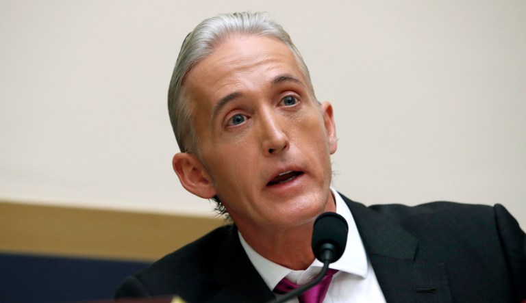 Rep. Trey Gowdy, R-S.C., questions Attorney General Jeff Sessions during a House Judiciary Committee hearing on Capitol Hill, Tuesday, Nov. 14, 2017, in Washington.