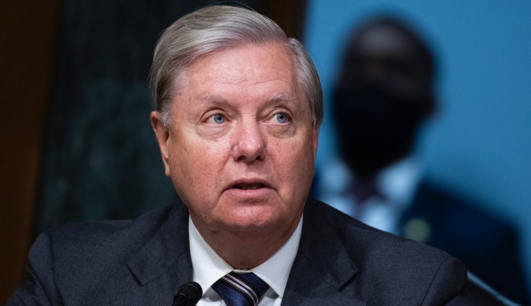 UNITED STATES - JUNE 16: Chairman Lindsey Graham, R-S.C., makes an opening statement during the Senate Judiciary Committee hearing titled âPolice Use of Force and Community Relations,â in Dirksen Senate Office Building in Washington, D.C., on Tuesday, June 16, 2020. 