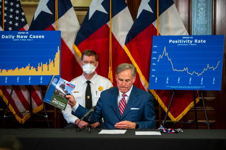 Texas governor warns coronavirus ‘is now spreading at an unacceptable rate’ in state