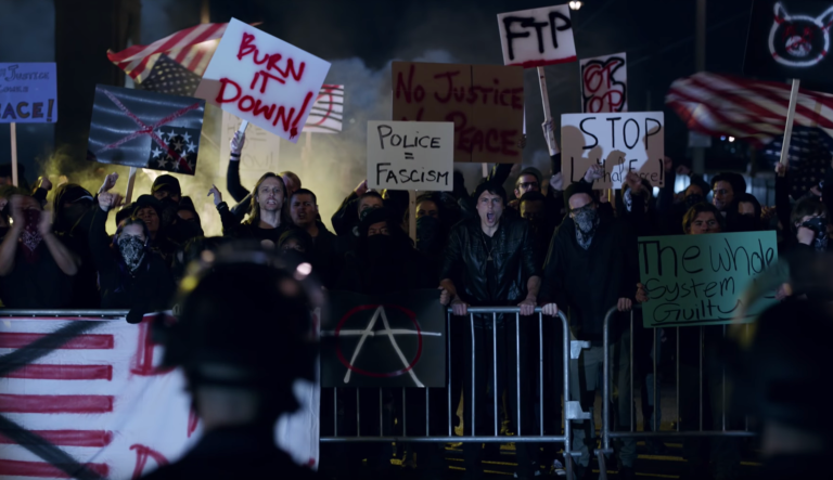 Giuliani commemorates 9/11 with banned Super Bowl ad featuring antifa