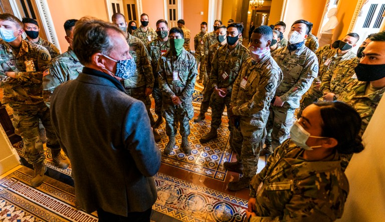 Some Guard troops still in parking garages and were there before Thursday’s ‘breakdown in communication’