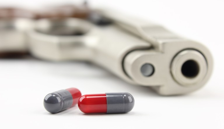 Danger of drugs and guns