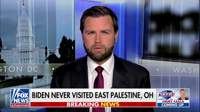 Sen. JD Vance (R-OH) appears on Fox News to discuss the current state of East Palestine, Ohio.