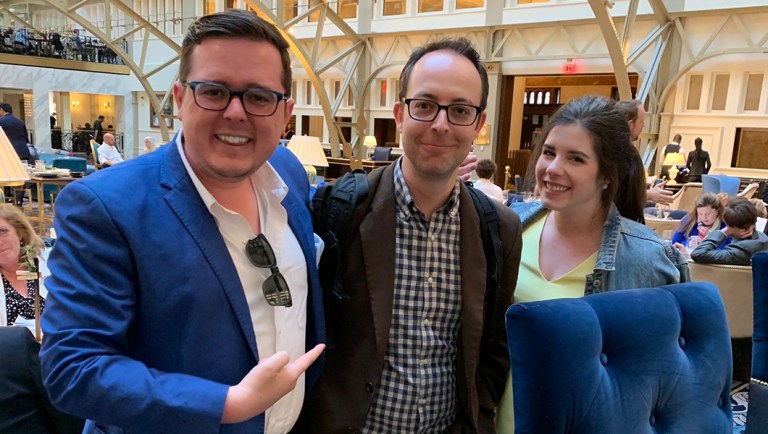 The lobbyist: Reporter Zach Everson covers Trump from the ground floor of his hotel