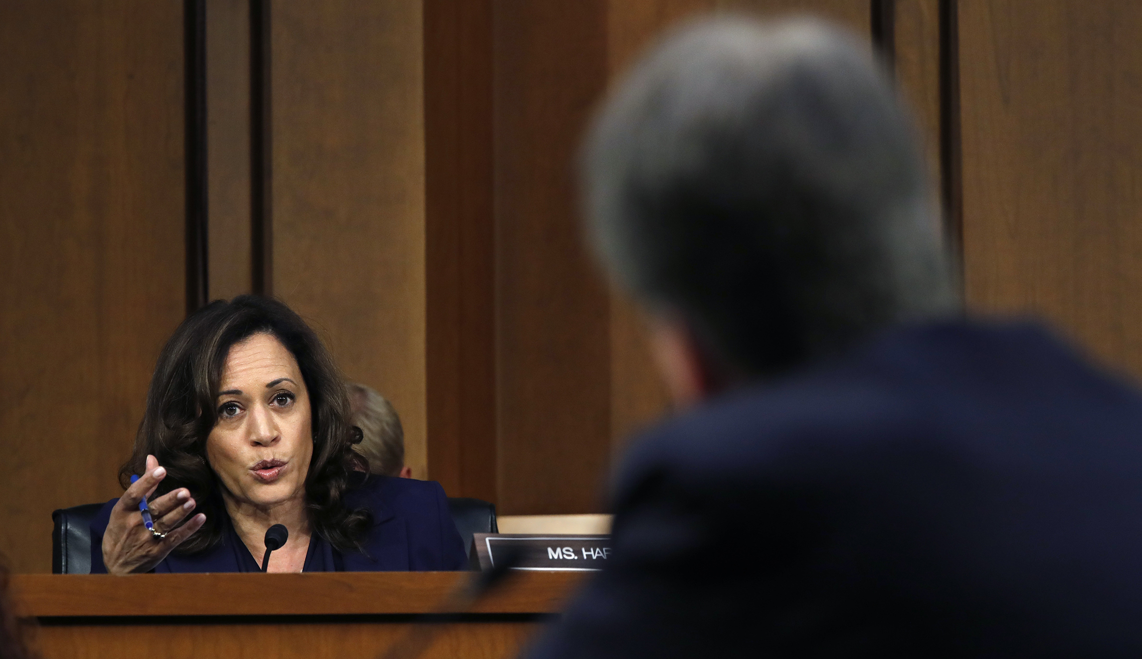 Under pressure from Kamala Harris, Brett Kavanaugh made the right moves