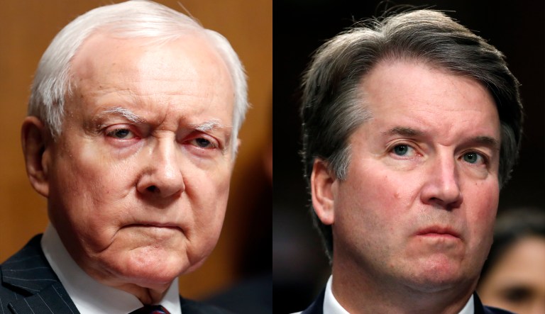 Orrin Hatch and Brett Kavanaugh