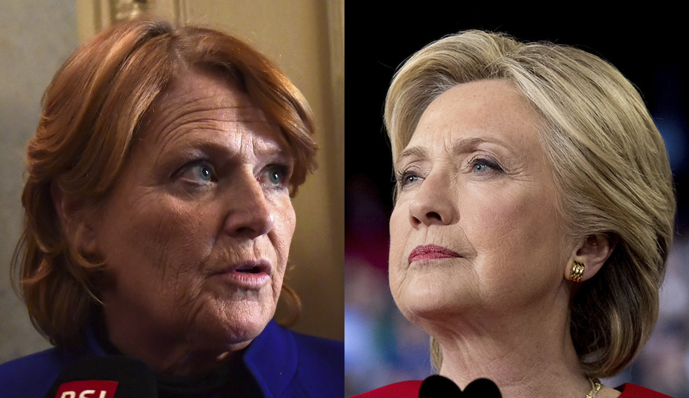 Hillary Clinton haunts Heidi Heitkamp