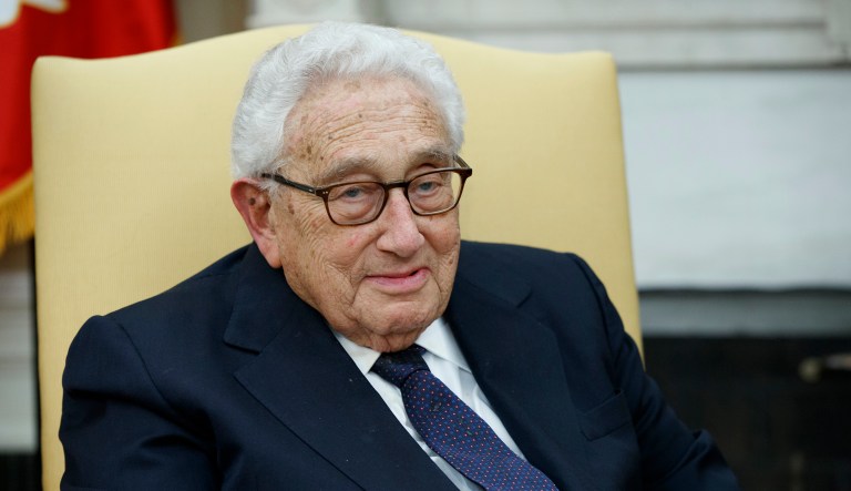 Kissinger at the White House in 2017.