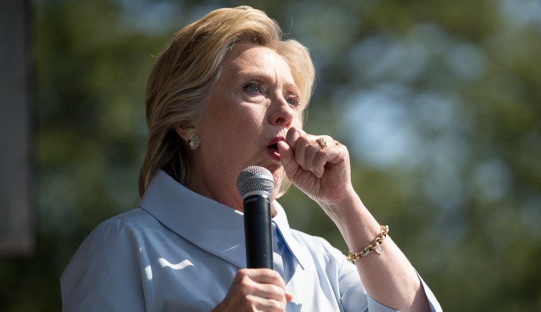 Hillary Clinton has coughing fit during Howard Stern interview