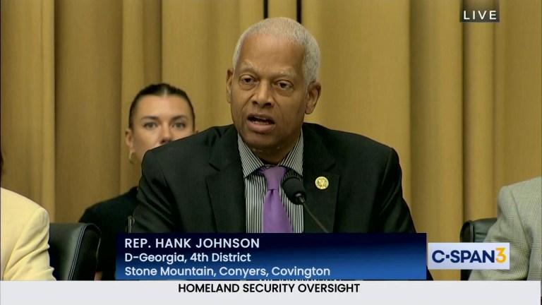 Rep. Hank Johnson (D-GA) presses Homeland Security Secretary Mayorkas 07.26.23