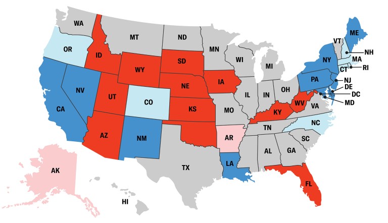 New voter registration data show GOP making major gains and surpassing Democrats in key states