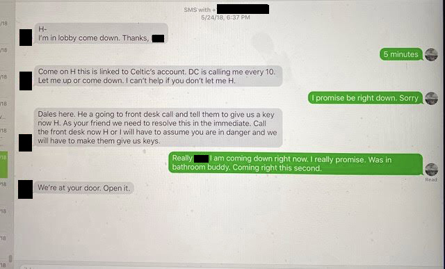 The text exchange between Hunter Biden and the former Secret Service agent