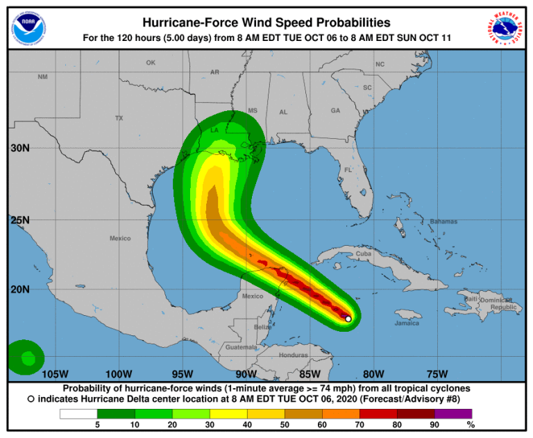 Category 4 Hurricane Delta poised to break 1916 record for most US landfalls in a season