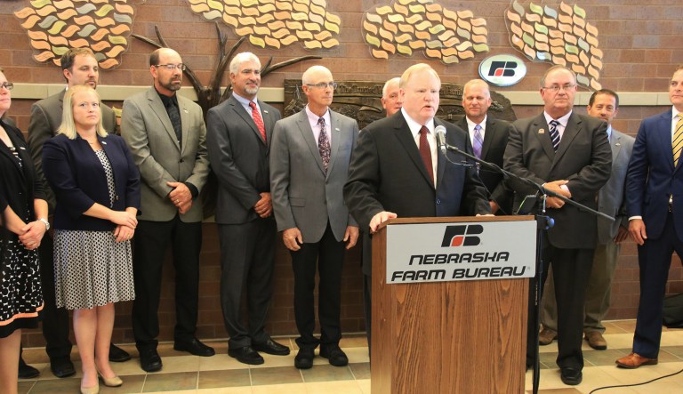 The Nebraska Farm Bureau announces the unveiling of its association health plan. 