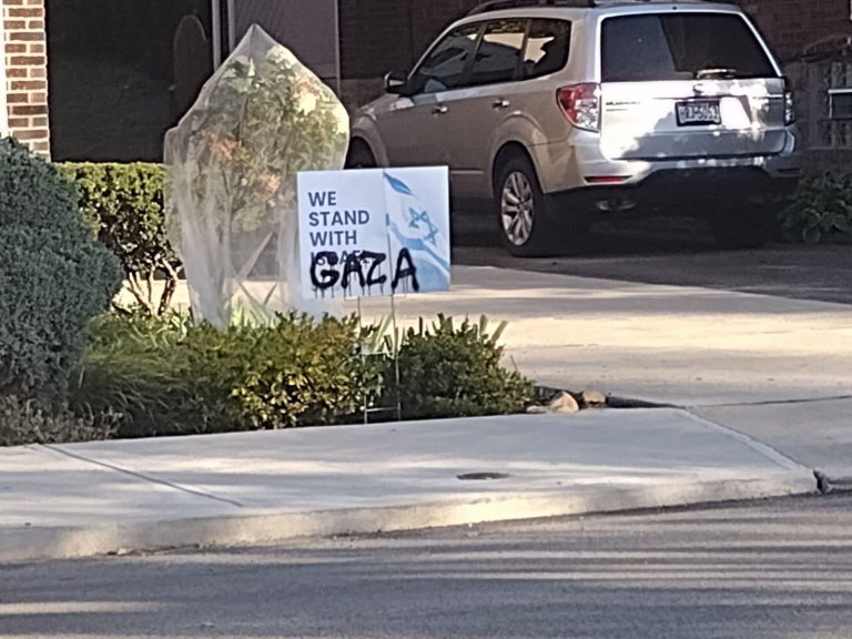 Antisemitic graffiti on the anniversary of the Tree of Life massacre