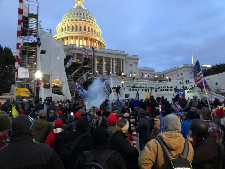 Known Proud Boys leader and QAnon backer praise DC violence while Republicans blame antifa