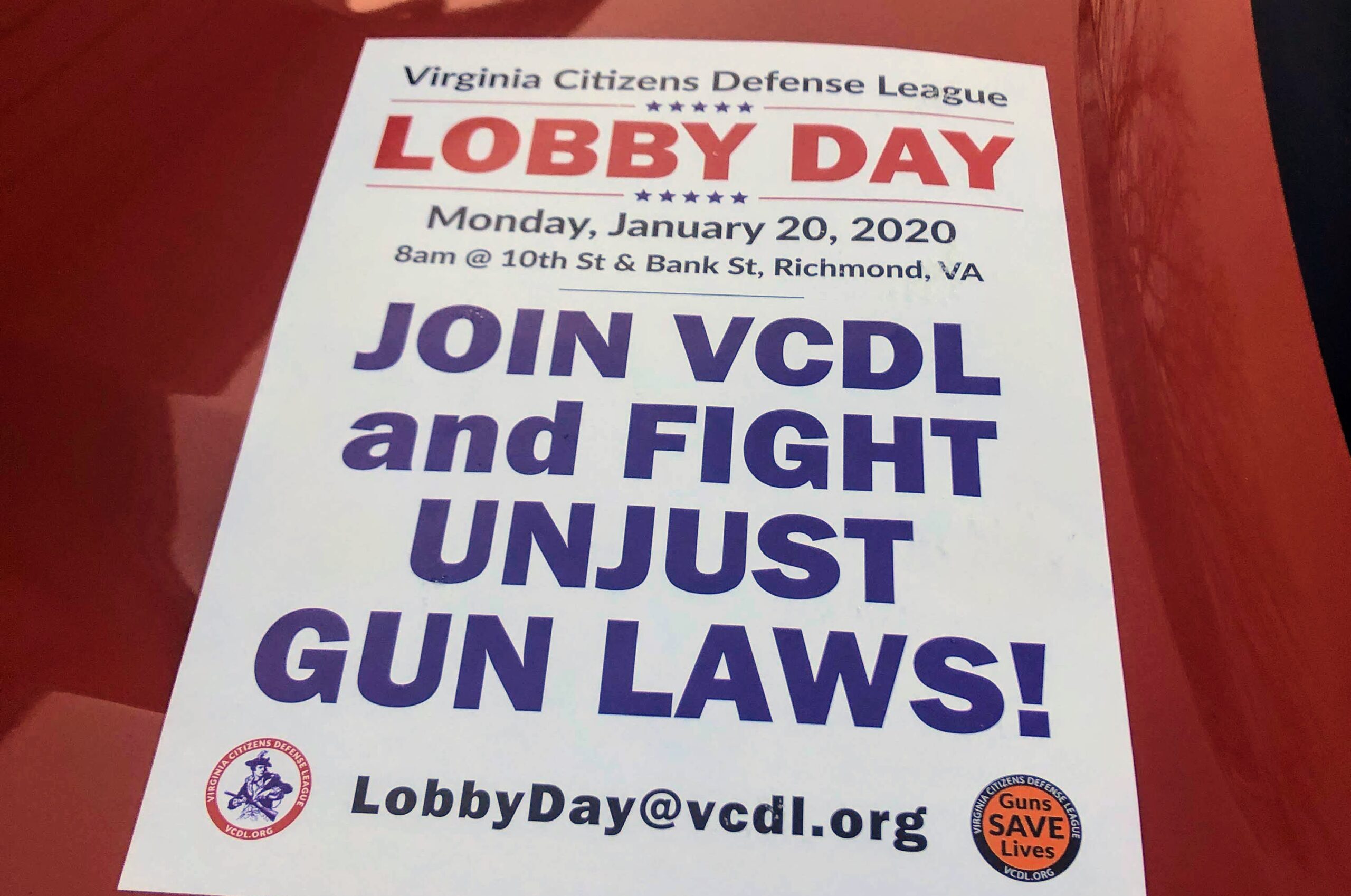Virginia sued over Second Amendment rally gun ban